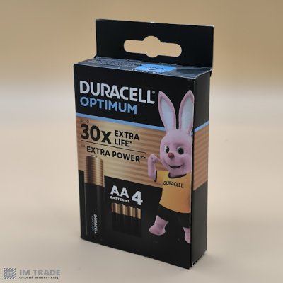 LR-6 DURACELL Optimum  ціна за шт..замовлення кратно 4