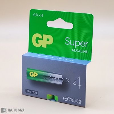 LR-6 GP  Super  ціна за шт..замовлення кратно 4