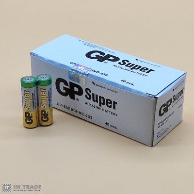 LR-6 GP Gigacell Super 2шт  (уп 40 шт) ціна за шт.