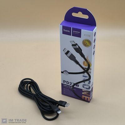 Кабель Type-C to Lightning PD HOCO X109  Energy PD27W silicone 2м
