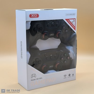 Ігровий контролер  XO. GP4 2.4G Double Multifunction Gamepad (Steam, PC, Android, PS3) 2шт (Сірий)