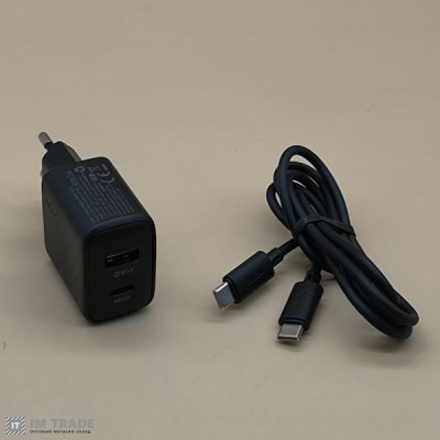 СЗУ Hoco CS25A Rico (1хUSB/1хType-C) 20W PD/QC + кабель Type-C to Type-C