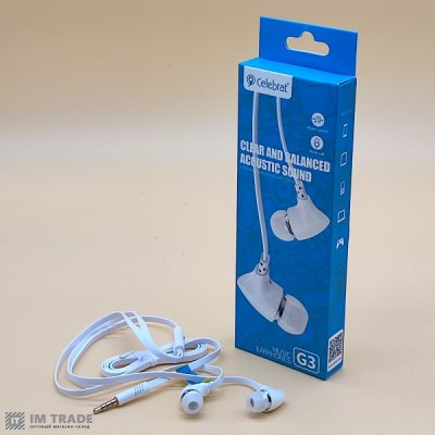 Гарнітура Celebrat G3 white
