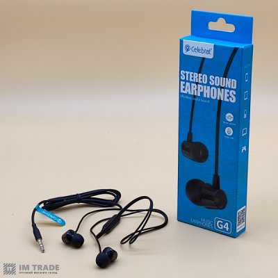 Гарнітура Celebrat G4 black+mic (гарнитура)