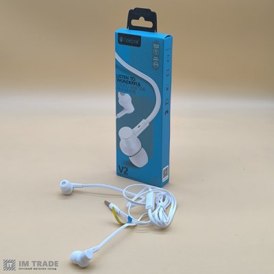 Гарнітура Celebrat V2 white+mic