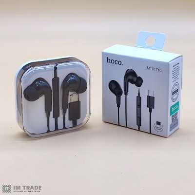 Гарнітура HOCO M101 Pro Crystal grace Type-C Black