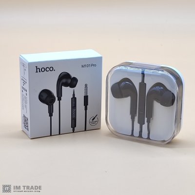 Гарнітура HOCO M101 Pro Crystal sound Black