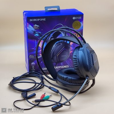 Навушники BOROFONE BO105 Thunder gaming headphones Black