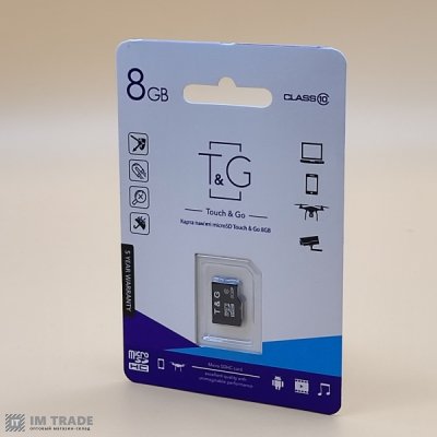 Карта памяти  8 Gb microSDHC, TNG class 10 без адаптера