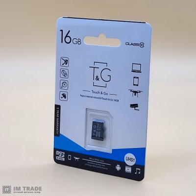Карта памяти 16 Gb microSDHC, TNG class 10 (без адаптора)