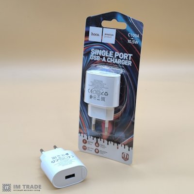 СЗУ Hoco C109A(10.5W) Fighter White