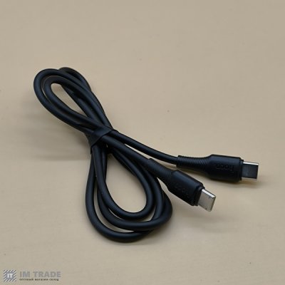 кабель Type-C to Type-C HOCO X120 Beneficio 60W 1м чорний