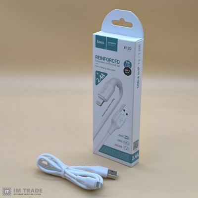 кабель Iphone 5G 1м HOCO X120 Beneficio білий