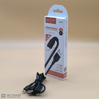 Кабель USB / micro USB 1м Hoco X120 Beneficio чорний