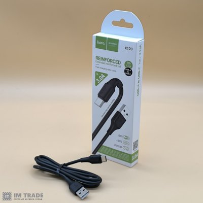 Кабель USB / TYPE-C  1м Hoco X120 Beneficio  чорний
