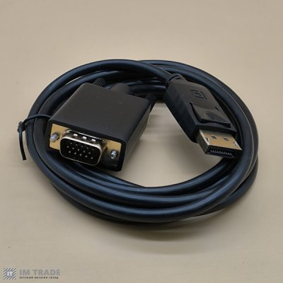 Конвертер с DisplayPort на VGA кабель 1,8м