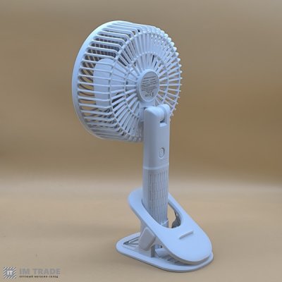 Вентилятор на прищепці з вбудованим акумулятором зарядом від Type-C CLAMP FAN MST-A2