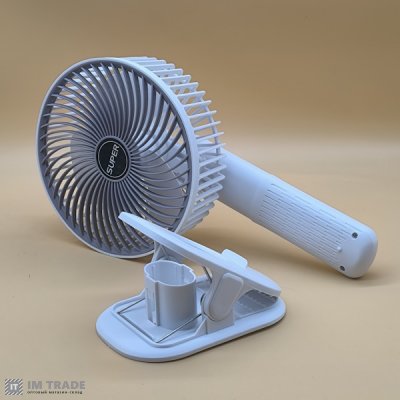 Вентилятор на прищепці з вбудованим акумулятором зарядом від Type-C CLAMP FAN MST-A2