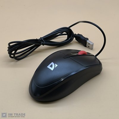 Миша Defender Icon MB-057 чорна (безшумна) 3 кнопки