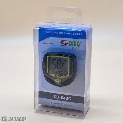 велокомп. безпровідний waterproof SD-548C 14функцій
