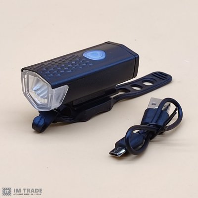 Велосипедная фара RPL-2255 с аккумулятором и зарядкой microUSB