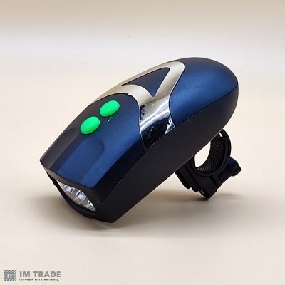 Велофара YC-037 с звуковым сигналом  3xR3