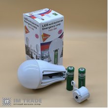 Ліхтар-лампочка FAE-3920 (LED 20W SMD) +2x18650 1реж
