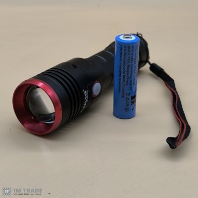 Ліхтар акум BL-A02-HP50 zoom +MicroUSB,18650  5реж