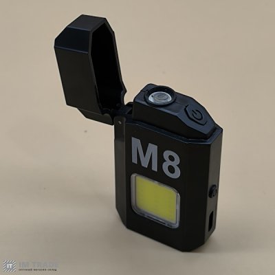 Ліхтар МУЛЬТИф. вб.акум пласт M8 LV-6002 (COB) +запальн.,TypeC  1реж