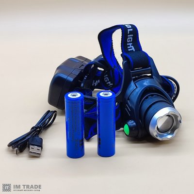 Ліхтар налоб акум BL-6699-T6 (204C) ЗУсет+ав 3р zoom