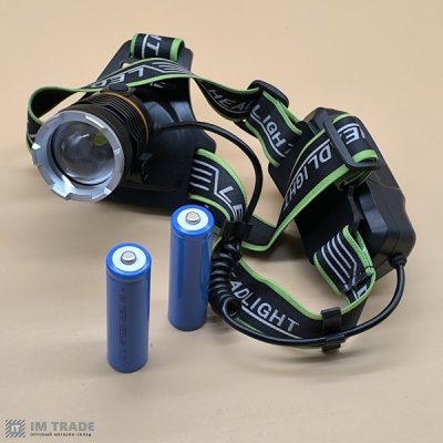 Ліхтар налоб акум BL-A7-P50 zoom +TypeC, 2х18650 1режим