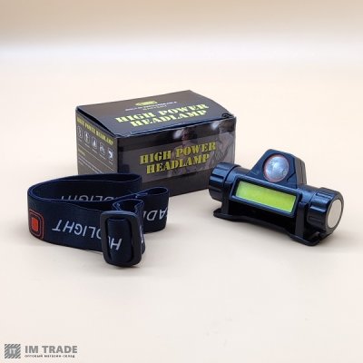 Ліхтар налоб вбуд.акум пласт BL-8101-XPE+COB +магніт,microUSB  2реж