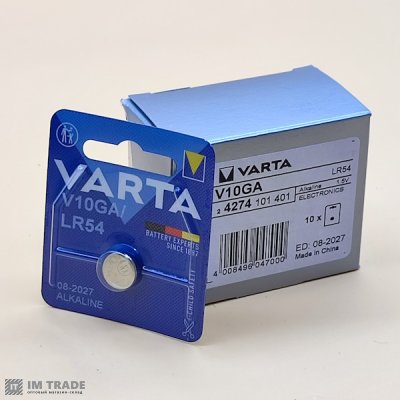 CR Varta V10GA (AG10/LR-54) ціна за шт.