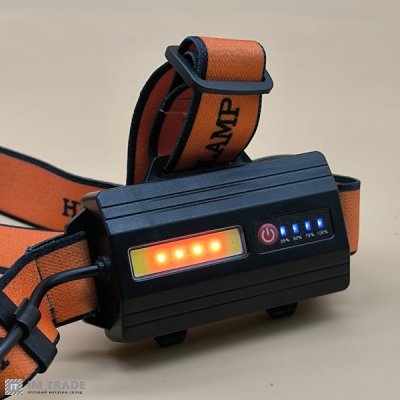 Ліхтар налоб акум BL-T201-TG (PM10-TG+СОВ біл.черв.) zoom +TypeC, 2х18650 1+3реж