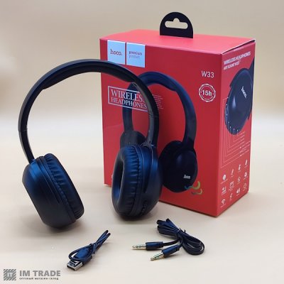 наушники Bluetooth Hoco W33 Art sount чорні
