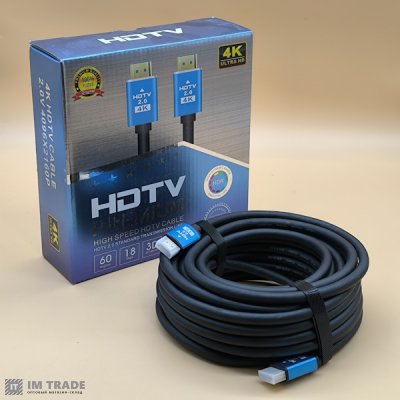 кабель HDMI to HDMI 15 m  2.0V 4Kа  коробка