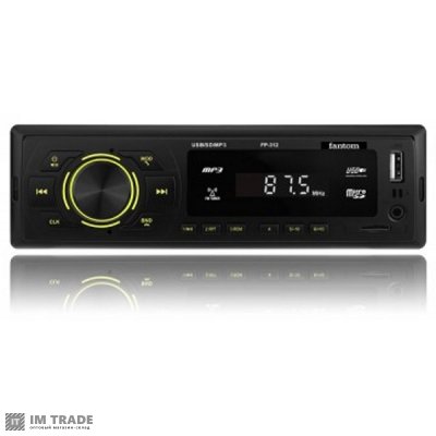 Автомагнитола FANTOM FP-312 BT Black / Green