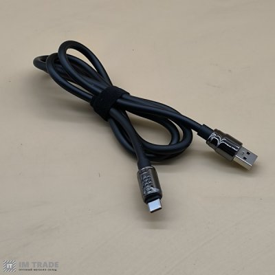 Кабель USB / TYPE-C  1м Hoco U143 5A чорний