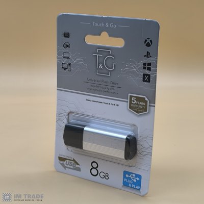 USB Flash Drive 8 Gb  TNG  Vega серiя 121 Grey