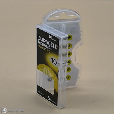 bat воздушно цинковая Duracell Zinc Air HA10  (уп 6 шт) ціна за шт.